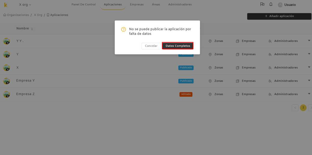 Takasi aplicaciones datos incompletos Takasi aplicaciones datos incompletos