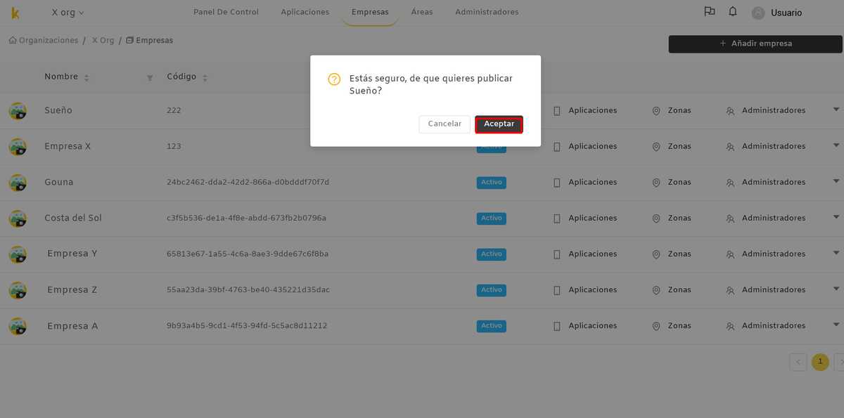 Takasi activar empresas